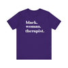 Empowerment Therapist Graphic Tee Inspirational Mental Health Gift Shirt - Encore2woTeam PurpleS