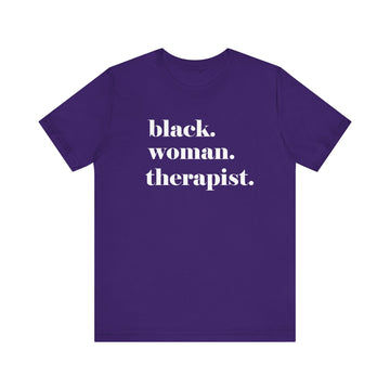 Empowerment Therapist Graphic Tee Inspirational Mental Health Gift Shirt - Encore2woTeam PurpleS