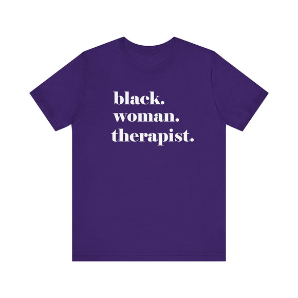 Empowerment Therapist Graphic Tee Inspirational Mental Health Gift Shirt - Encore2woTeam PurpleS