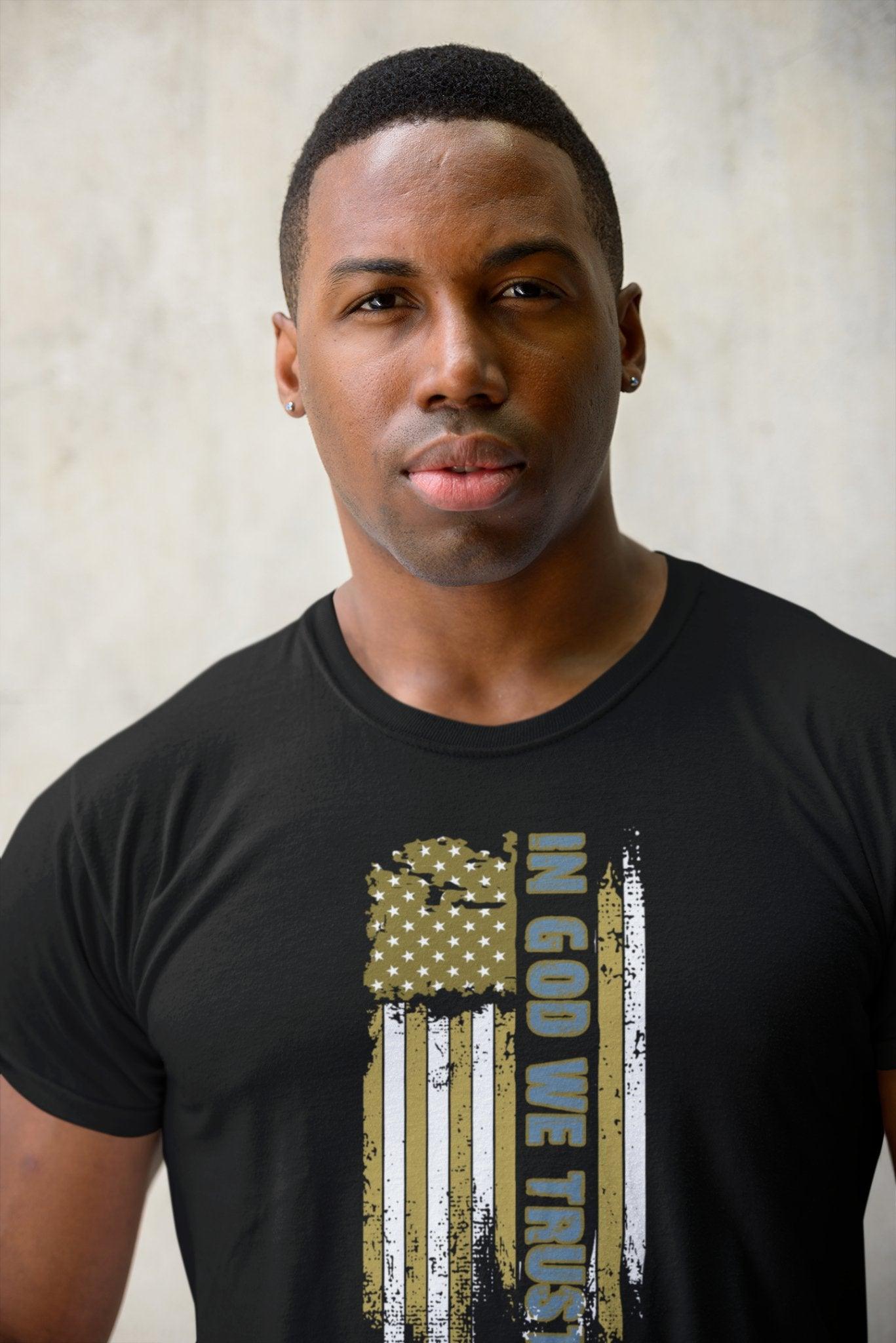 Faded Glory: In God We Trust Comfort Colors Garment - Dyed T-shirt - Encore2woFlo BlueS