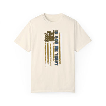 Faded Glory In God We Trust Comfort Colors T-Shirt - Encore2woIvoryS