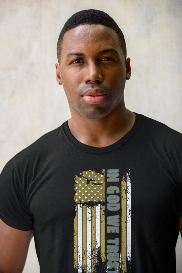 Faded Glory In God We Trust Comfort Colors T-Shirt - Encore2woFlo BlueS