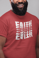 Faith 3D Mirror Text Christian Graphic Tee - Encore2woRedS
