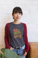 Faith Grace Truth Wisdom Colorful T-Shirt - Encore2woBlackS