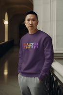 Faith in Christ Crewneck Sweatshirt - Colorful Text Design - Encore2woSRoyal