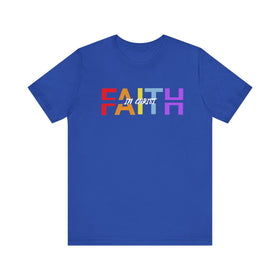 Faith in Christ T-Shirt - Inspirational Divided Text - Encore2woTrue RoyalS