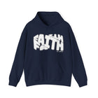 Faith in Christ Unisex Hoodie Inspirational Christian Sweatshirt - Encore2woNavyS