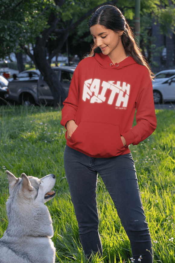 Faith in Christ Unisex Hoodie Inspirational Christian Sweatshirt - Encore2woRedS