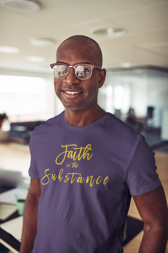 Faith is the Substance Unisex Short Sleeve Tee - Encore2woBlackL