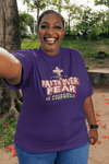 Faith Over Fear Be Courageous Christian Graphic Tee Inspirational Shirt - Encore2woTeam PurpleS