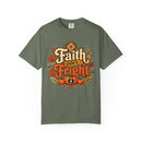 Faith Over Fright Christian Halloween T-Shirt for Fall Festivals - Encore2woBlackS