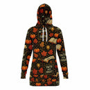 Faith Over Fright Hoodie Dress – Women's Christian Fall Harvest Pumpkin Pullover - Encore2woXS