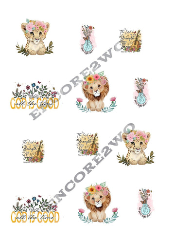 Faithful Creations 7 Christian Digital Sticker Sheet - Encore2wo