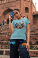 Fall Blooming Flowers Graphic Tee Vibrant Floral Casual Shirt - Encore2woYellowS