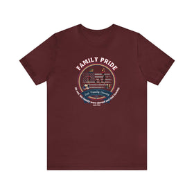 Family Pride Crest T-Shirt | Traditional Values | Traditional Family Crest Tee - Encore2woMaroonS