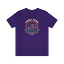 Family Pride Crest T-Shirt | Traditional Values | Traditional Family Crest Tee - Encore2woTeam PurpleS