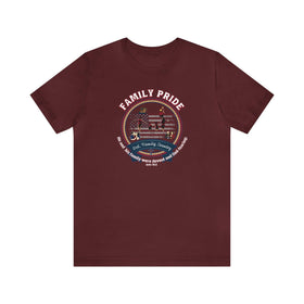 Family Pride Crest T-Shirt - Traditional Values - Encore2woMaroonS