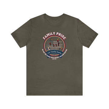 Family Pride Crest T-Shirt - Traditional Values - Encore2woArmyS