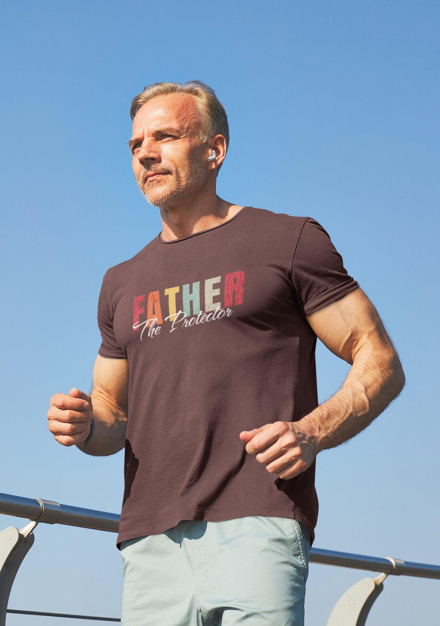 FATHER: The Protector T - Shirt Dad Gift Gift for Him - Encore2woArmyS