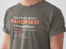 Faucified Information Unisex T-Shirt - Encore2woBrownL
