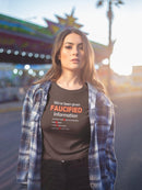 Faucified Information Unisex T-Shirt - Encore2woBrownL