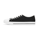 Fear No Evil Sneakers | Psalm 23 Logo | Women's Black Low Tops - Encore2woUS 5.5White sole