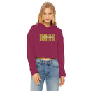Fearless & Beautiful Cropped Raw Edge Hoodie - Encore2woBurgundyXS