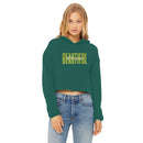 Fearless & Beautiful Cropped Raw Edge Hoodie - Encore2woDark GreenXS