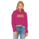 Fearless & Beautiful Cropped Raw Edge Hoodie - Encore2woHot PinkXS