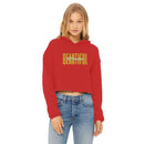 Fearless & Beautiful Cropped Raw Edge Hoodie - Encore2woRedXS