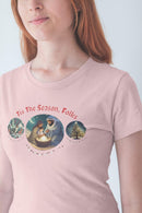 Festive 'Tis the Season Folks' Holiday Christmas T-Shirt Unisex - Encore2woBlackS