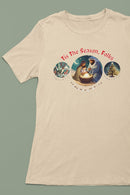 Festive 'Tis the Season Folks' Holiday Christmas T-Shirt Unisex - Encore2woBlackS