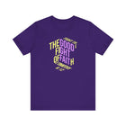 Fight the Good Fight of Faith 1 Timothy 6:12 Christian Graphic Tee - Encore2woTeam PurpleS