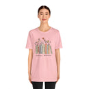 Floral Social Worker Tee Inspirational Career Appreciation Gift Shirt - Encore2woPinkS