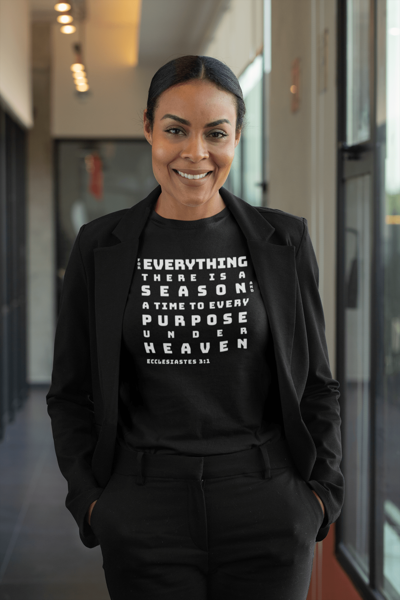For Everything There is a Reason Eccl 3:15 Bold Text T-Shirt - Encore2woRedS