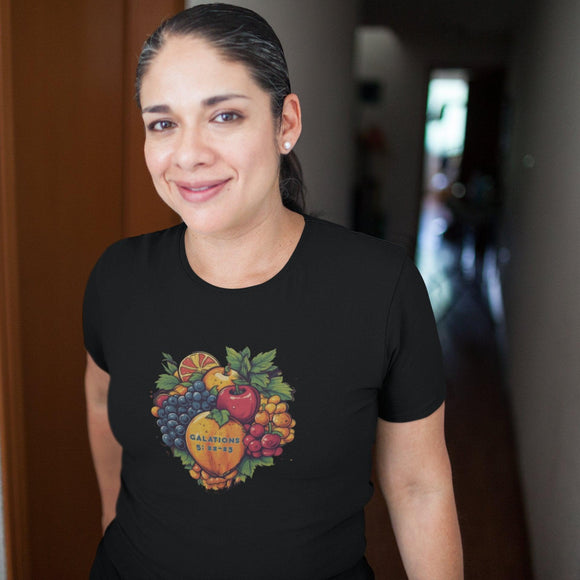 Fruits of the Spirit Inspirational Christian T-Shirt - Encore2woNavyS