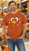 Funny Turkey Face Thanksgiving T-Shirt | Comfort Colors 1717 - Encore2woSYam