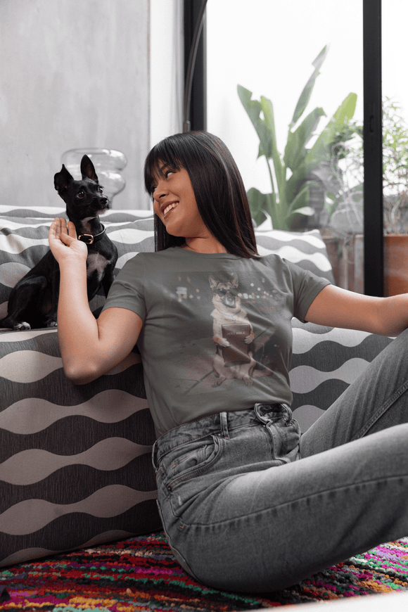German Shepherd Night Photo Tee - Dog Portrait Graphic T-Shirt - Christian Dog Lover Tee - Encore2woNavyS