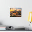 Ginger Cat Rooftop NYC Acrylic Print Modern Sunset Skyline Wall Art - Encore2wo30″ x 20″ (Horizontal)0.25''
