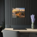Ginger Cat Rooftop NYC Acrylic Print Modern Sunset Skyline Wall Art - Encore2wo30″ x 20″ (Horizontal)0.25''