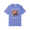 Give Thanks to the Lord Boho Floral Christian Graphic Tee - Encore2woFlo BlueS