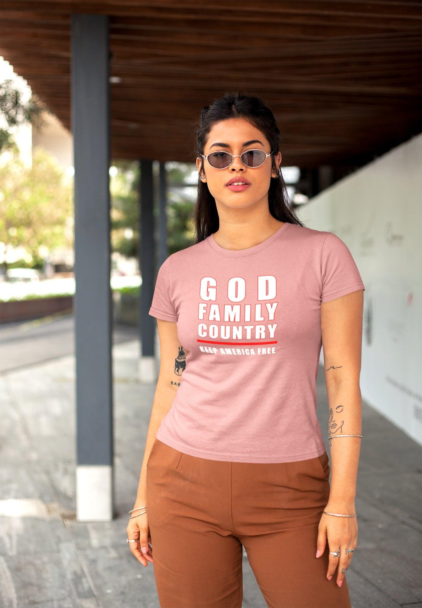 God Family Country Unisex T - Shirt - Encore2woMauveS