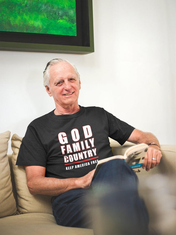 God Family Country Unisex T-Shirt - Encore2woBlackS