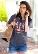 God Family Country Unisex T-Shirt - Encore2woHeather Midnight NavS