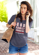 God Family Country Unisex T-Shirt - Encore2woHeather Midnight NavS