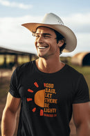 God Said Let There Be Light T-Shirt – Genesis 1:3 Inspirational Tee - Encore2woBlackS