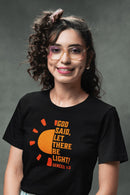 God Said Let There Be Light T-Shirt – Genesis 1:3 Inspirational Tee - Encore2woBlackS