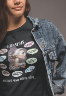 God Says Biblical Affirmations Graphic Tee Inspirational Christian Shirt - Encore2woWhiteS