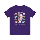 God Says Biblical Affirmations Graphic Tee Inspirational Christian Shirt - Encore2woTeam PurpleS