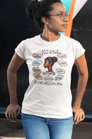 God Says, So That You May Say T-Shirt - Biblical Affirmations Design for Women of Color - Encore2woWhiteS